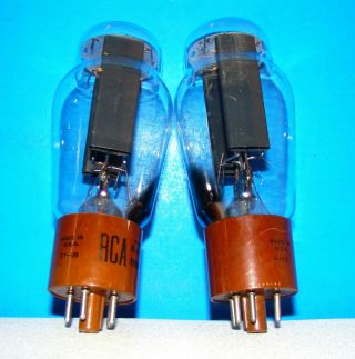 No 5R4GY RCA hanging filament radio amplifier vacuum tubes 2 valves 5R4G 3