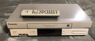 Panasonic Pv - V4525s 4 Head Vcr Vhs Player Recorder With Remote