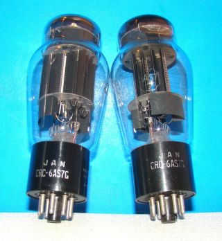 No 6as7g Audio Rca Jan Crc Radio Amplifier Vacuum Tubes 2 Valves St Shape