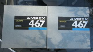 Ampex 467 Digital Audio Mastering Tape 10 1/2” Reel 1/4 " X 4600’ Nos In Plastic