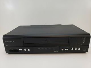 MAGNAVOX 4 Head VCR HQ VHS Player Video Cassette Recorder w/ Remote MVR440MG/17 2