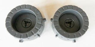 Two Teac Tz - 612a 1/4in Tape Nab Hub Adapters - No Spacer Rings
