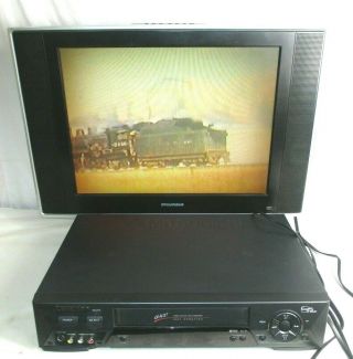 Mitsubishi Hs - U775 Vhs Vcr Plus Video Cassette Recorder Player,  No Remote