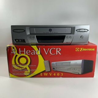 Emerson Vcr Ewv403 19 Micron Da - 4 Head Vhs Vcr Player Recorder