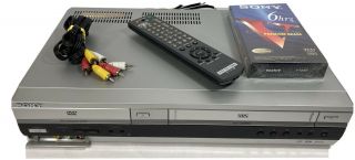 Sony Slv - D360p Dvd/vcr Combo Player W/ Remote Av Cable & Blank Tape