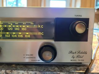 High Fidelity Mono Pre - Amplifier and Tuner By Pilot Model Fa - 550 2