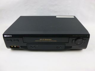 Sony Slv - N51 4 - Head Hi - Fi Vcr Vhs Video Cassette Player Recorder