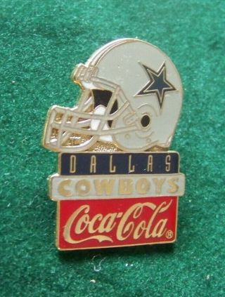 Dallas Cowboys Coca - Cola Helmet Lapel Pin Nfl Coke Coca Cola C37534