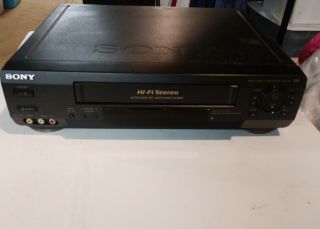 Sony Vcr - Vhs Player/recorder.  Hifi Stereo Model Sl - N505,  Autohead Cleaner,  4heads