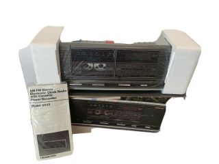 Vintage Soundesign Am/fm Cassette Recorder/player Alarm Radio Model 3877mgy Nib