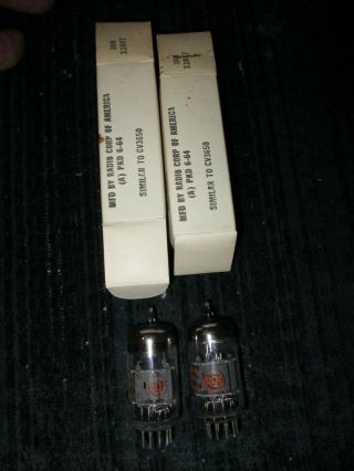 Matched Code 64 - 30 Nos Rca Jan - 12ay7 Tubes.  Test 48/48,  46/42