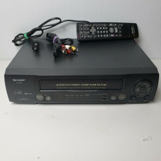 Sharp Vc - H810 Vcr Video Cassette Recorder 4 - Head Hi - Fi Stereo Vhs Player
