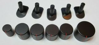 Partial Set Of Knobs And Switch Caps Sansui Au 717 Amplifier