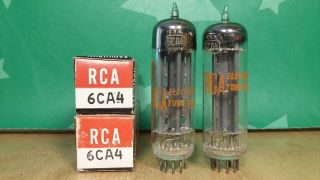 Rca 6ca4 Ez81 Nos Nib 1960s Vacuum Tubes
