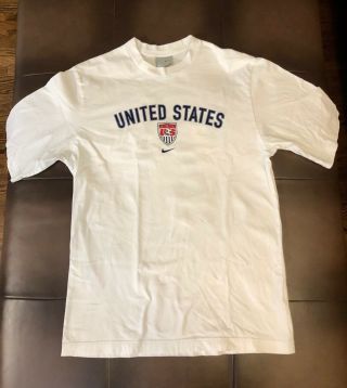 Nike Usa Soccer Landon Donovan 21 White Short Sleeve Tee,  Medium