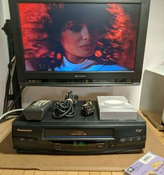 Panasonic Pv - V4020 Vcr With Remote Vhs Player Video Cassette Recorder 4 Head ✔✔✔