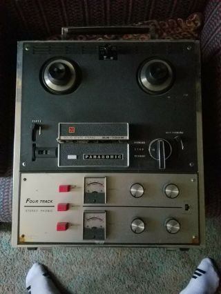 Vintage Panasonic Rs - 755s Four Track Stereo Phonic Tape Recorder
