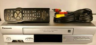 Panasonic Pv - V4525s Vhs Vcr Player Recorder Hi - Fi Omnivision W/ Remote