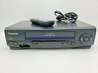 Panasonic Omnivision Pv - V402 4 Head Hi - Fi Vcr Video Cassette Recorder