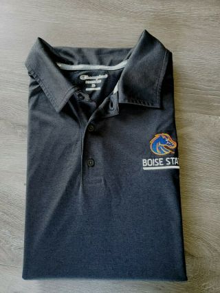 Euc Mens Champion Vapor Boise State Broncos Polo Shirt Size Xl Short Sleeve Euc