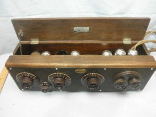 1925 Atwater Kent Model 20 Five Tube Trf Radio Receiver With 2 Audio Stages