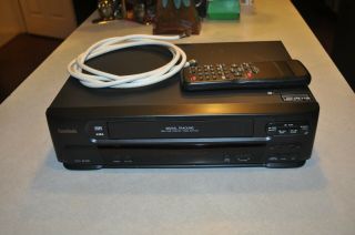 Symphonic Sv211e Vcr Vhs Player Video Cassette Recorder With Remote Cable