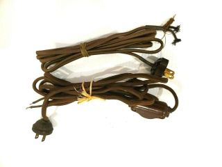 1920s Western Electric 25 - B Amplifier Power Brown Cloth Wire Cables