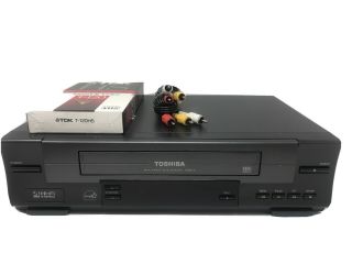 Toshiba W - 512 Vhs Player Vcr 4 Head Hi Fi Stereo Video Recorder W512