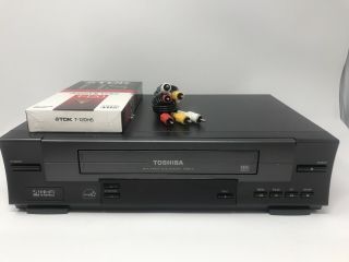 Toshiba W - 512 VHS Player VCR 4 Head Hi Fi Stereo Video Recorder W512 2