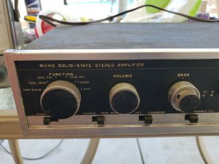 Vintage Nikko Solid - State Stereo Amp Amplifier NK 120V SS2 MODEL TRM 40 - A 2