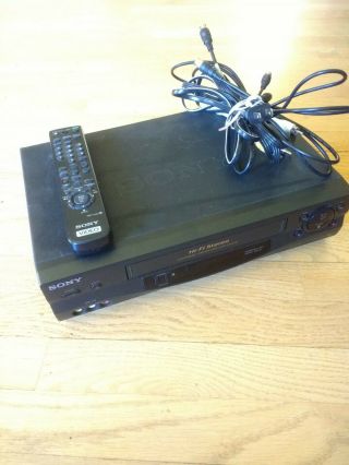 Sony Video Cassette Recorder Slv - N55 Vhs Vcr.  And.