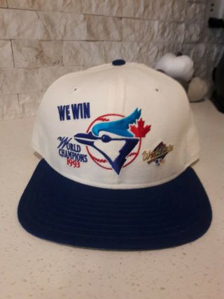 Rare Vintage Toronto Blue Jays 1993 World Series Champ Vintage Snapback Hat