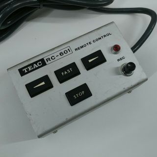 TEAC RC - 601 Vintage Wired Remote Control Unit for Reel to Reel Recorder 2