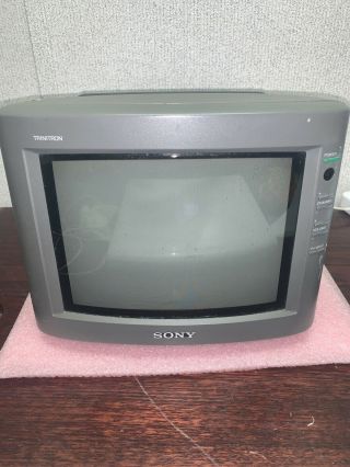 Sony Kv - 8ad11 Trinitron Color Tv Monitor With Power Cord & Antenna