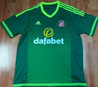Adidas Sunderland Fc 2015/2016 Away Football Jersey Soccer Shirt