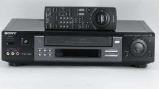 Sony Slv - M20hf Vhs Vcr Plus Video Cassette Recorder W/ Remote & Av Cables