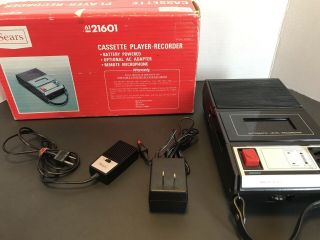 Vintage Sears Cassette Recorder Model No 564 - 21601 Solid State