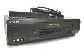Sony Vcr Vhs Video Tape Recorder Player Slv - N60 Well