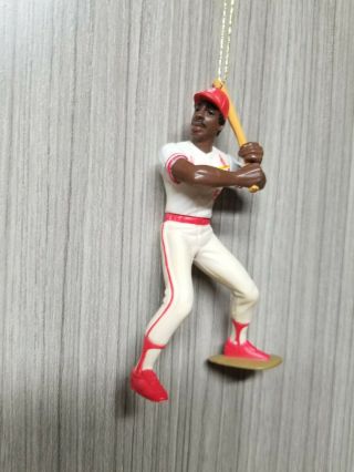 Willie Mcgee St Louis Cardinals Baseball Christmas Tree Ornament White Jersey