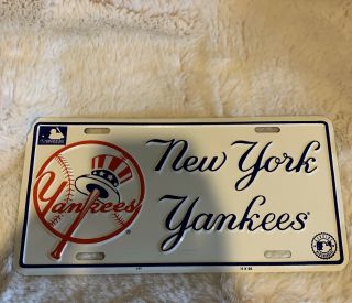Mlb York Yankees 125th Anniversary License Plate