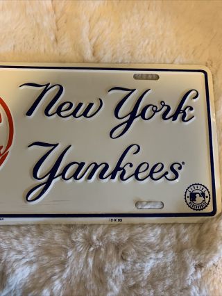 MLB York Yankees 125th Anniversary License Plate 3