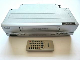 Sanyo Vwm - 950 Vhs 4 - Head Hi - Fi Vcr Recorder With Remote Cleaned