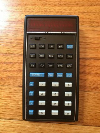 Vintage Hp 35 Scientific Calculator With Soft Hp Case Parts / Repair