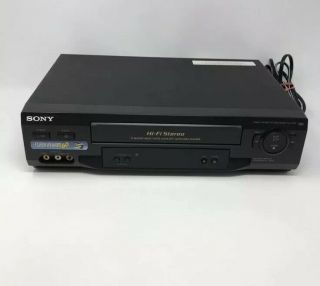 Sony Slv - N51 4 Head Hi - Fi Stereo Vhs Vcr Video Cassette Player Recorder