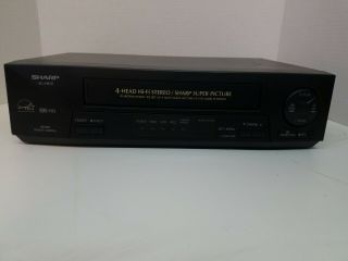 Sharp Vc - H810 4 Head Hi - Fi Stereo Vhs Vcr Player Video Cassette
