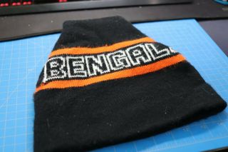 Vintage 80’s Cincinnati Bengals Beanie Cap Nfl Football Retro Rare Hat Ohio