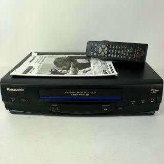 Panasonic Pv - V4520 Vcr Vhs Player Recorder 4 Head Omnivision With Remote