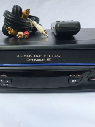 Panasonic PV - V4520 VCR VHS Player Recorder 4 Head Omnivision With Remote 3