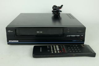 Sylvania Vc4044at01 4 - Head Vcr Video Cassette Recorder Vhs Player,  Remote