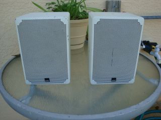 Pair Authentic Ads A/d/s Braun L300e White Mini Speakers